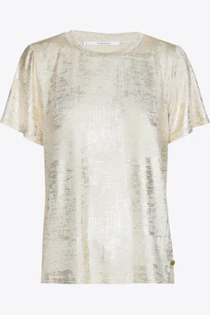 XANDRES Coated T-shirt met ronde hals