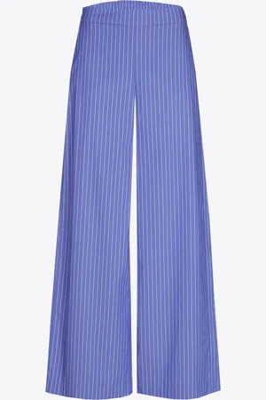 XANDRES Gestreepte broek met wijde pijpen