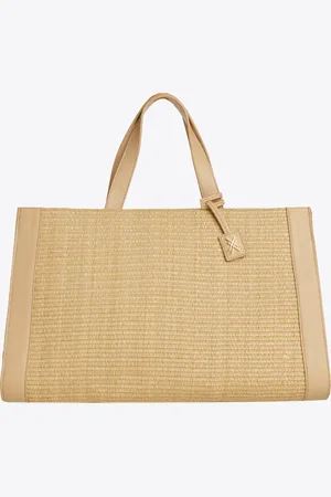 XANDRES Stijlvolle handtas met raffia