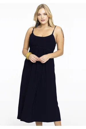 Basics Dress spaghetti elastic waist DOLCE 54/56
