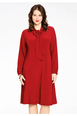 Basics Jurk A-lijn met strik DOLCE 50/52