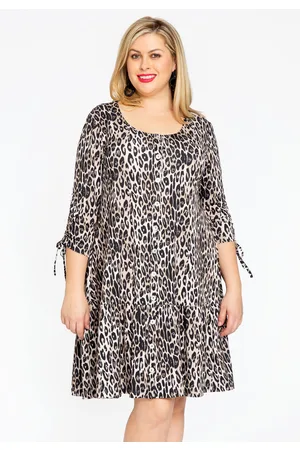 Yoek Jurk met volants LEOPARD 58/60