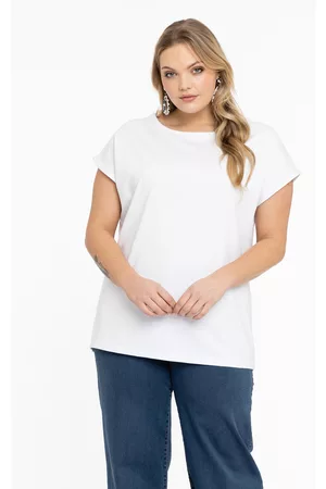 Basics T-shirt kapmouwen wijd VISCOSE 54/56