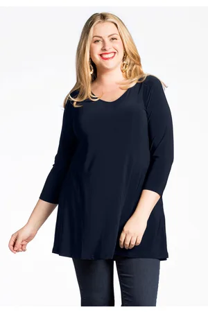 Basics Tuniek flare v-hals DOLCE XXL