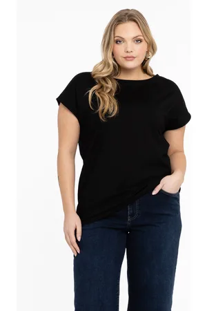 Basics T-shirt kapmouwen wijd VISCOSE 50/52