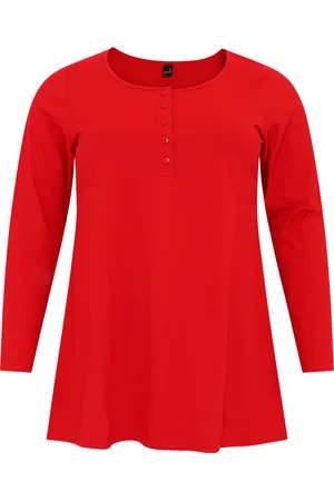 Basics Tuniek flare knopen COTTON 42/44