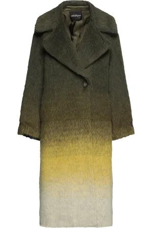 Prada Mink Fur Cuff Belted Wool Coat