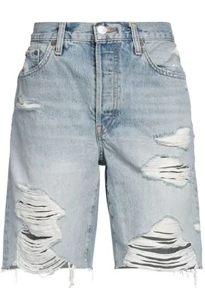 RE/DONE BOTTOMWEAR - Denim shorts - on YOOX.com