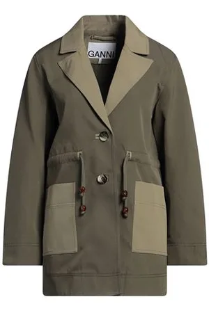 Ganni COATS & JACKETS - Overcoats & Trench Coats - on YOOX.com