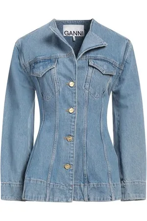 Ganni COATS & JACKETS - Denim outerwear - on YOOX.com