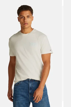 Tommy Hilfiger T-shirt Met Korte Mouwen - Ecru